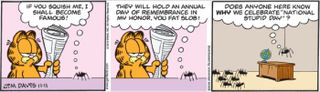 Illustration for article titled Why does Garfield hate the troops?